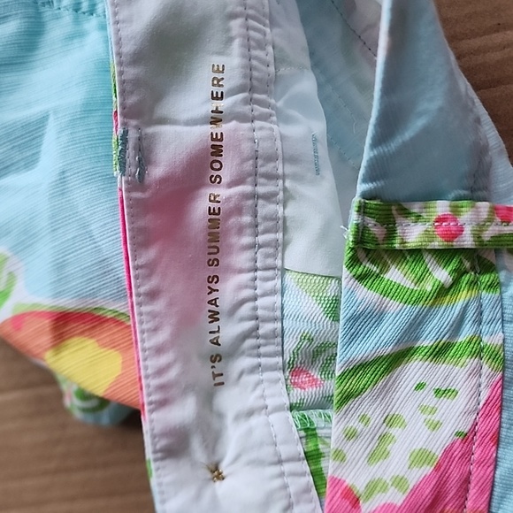 Lilly Pulitzer The Callahan light blue fruit themed shorts-00 - Picture 5 of 8